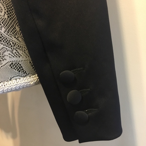 H&M Satin Crop Jacket Top - Picture 3 of 4